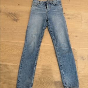 Saint Laurent Light Blue Straight Leg Jeans